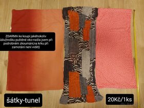 Oblečení velikost S,kšiltovka šátek šál čepice - 15