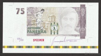 5ks Antonín Panenka 75 - bankovní arch - 15