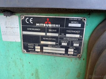 Vysokozdvižný vozík značky Mitsubishi FD70, nosnost 7 t - 15