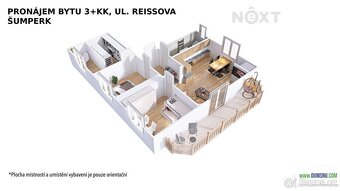 Pronájem byt 4+kk, 62㎡ - 15