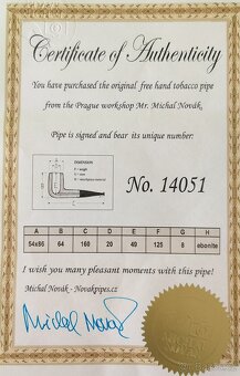 Predám DÝMKY/FAJKY MICHAL NOVÁK GOLD LINE - 15