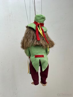 Sběratelské loutky marionety - čarodějnice a vodník - 15