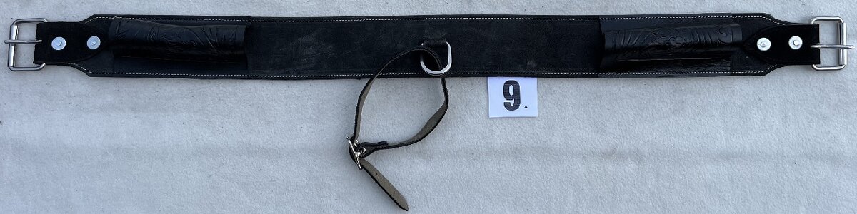 Westernový podbřišník kožený s propojovacím řemínkem MIX - 16