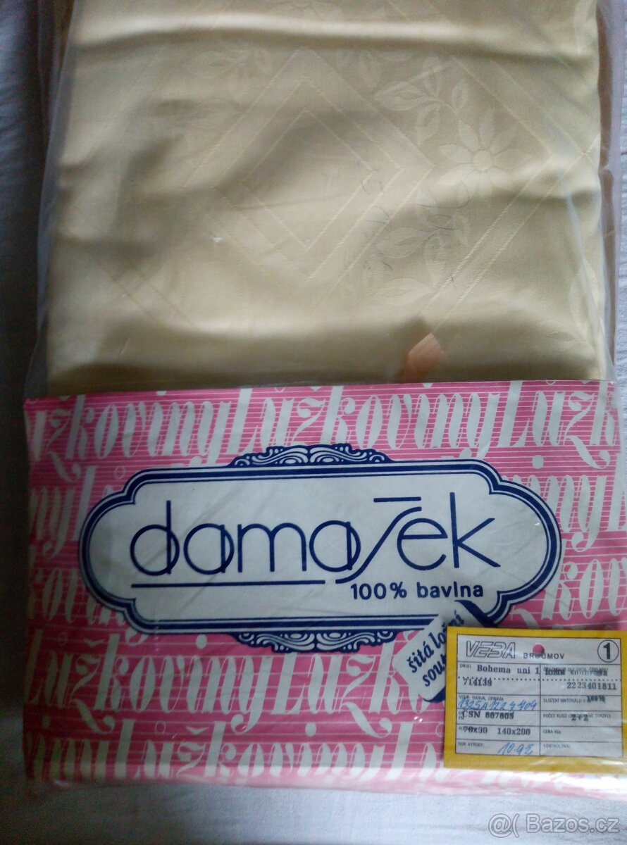 Retro DAMAŠKOVÉ povlečení - 16