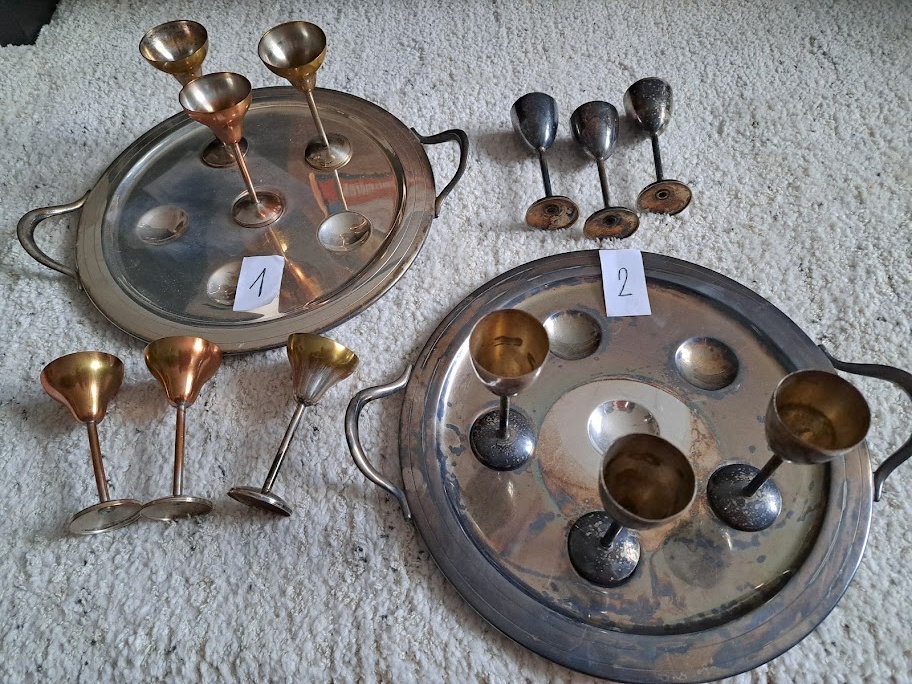 starožitná souprava z alpaky - 16