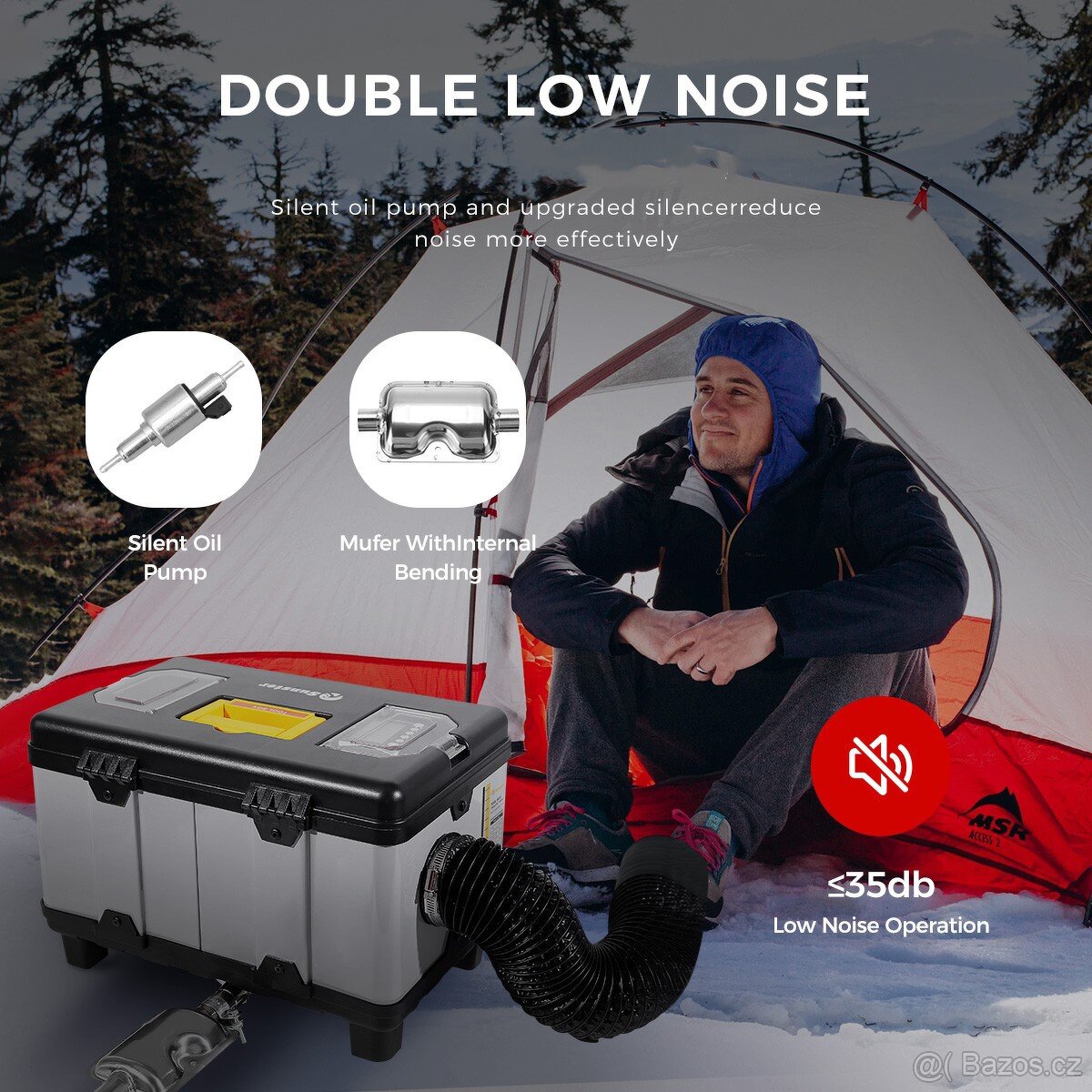 Nezávislé naftové topení 5-8kW, 12+24+230V, Auto START/STOP - 16