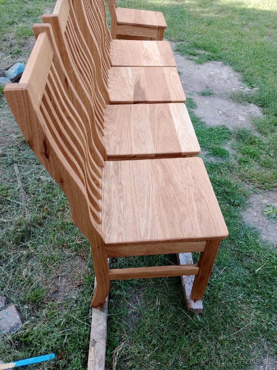 Jídelní židle masiv dub tvarovaná - 16