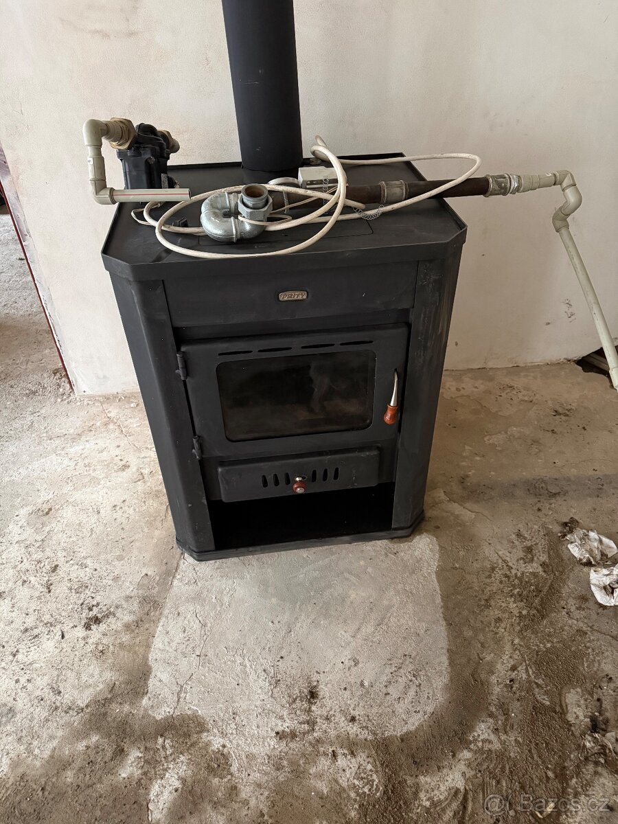 Krbové kamna s výměníkem + k tomu čerpadlo - 16