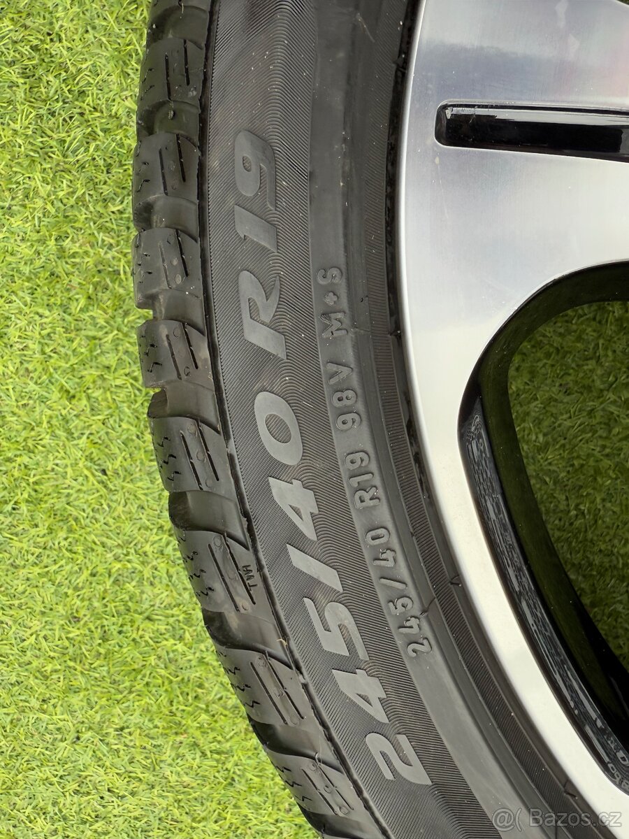 Originál alu kola Mercedes E-class 5x112 R19 zimní ZÁNOVNÍ - 16