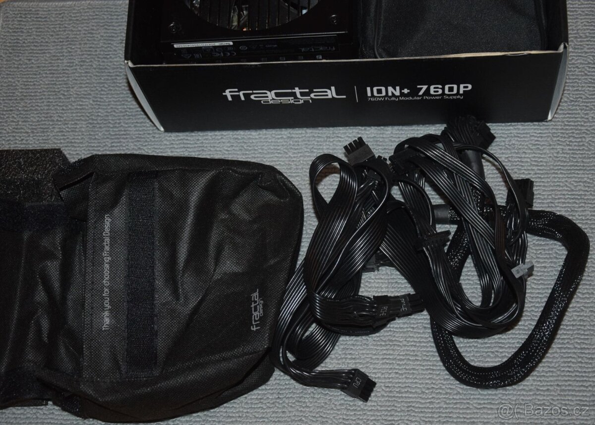 Fractal Design ION+ 760P plně modulární, tichý, PLATINUM - 16