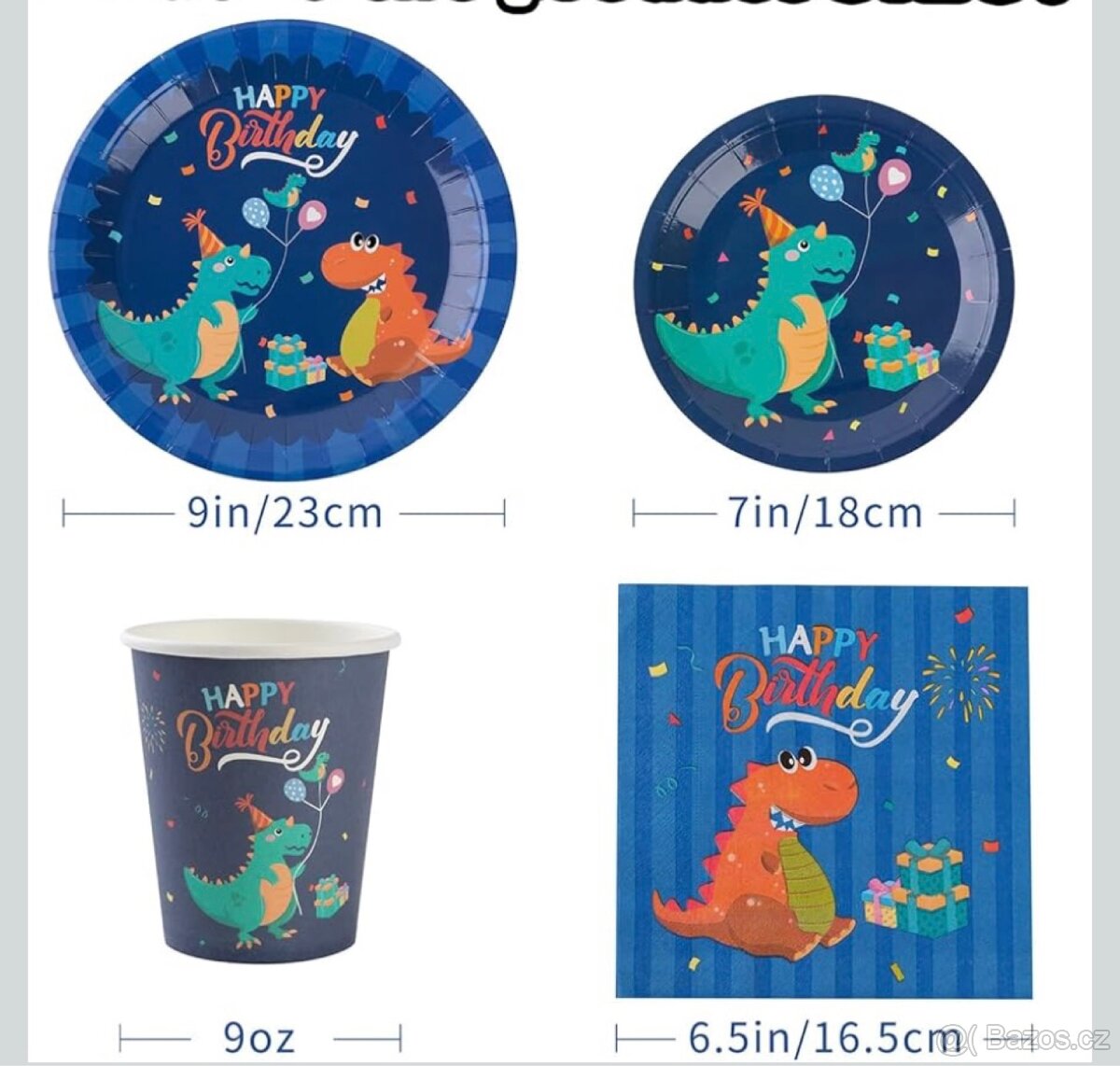 Sada na oslavu ,,dino,, 16 hostů - 16