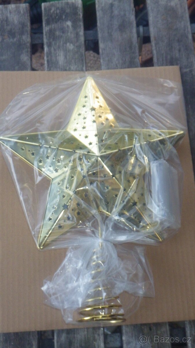 Vánoční dekorace hvězda stromek ozdoby - 16