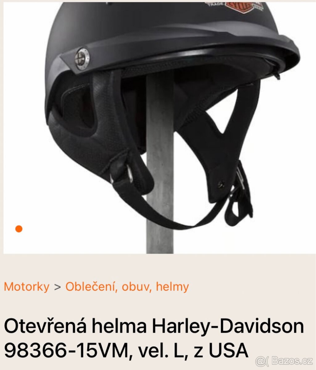 Harley Davidson helma otevřena vel. L - 16