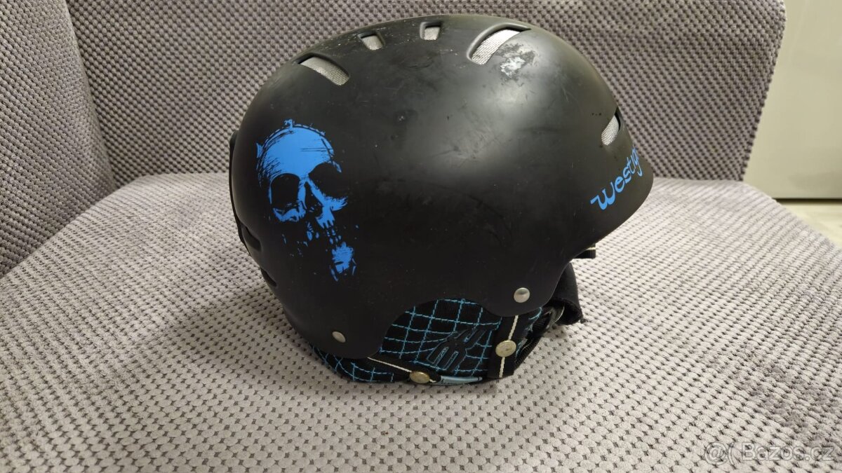 Lyže 170 + lyžáky 43 44 + helma - 16