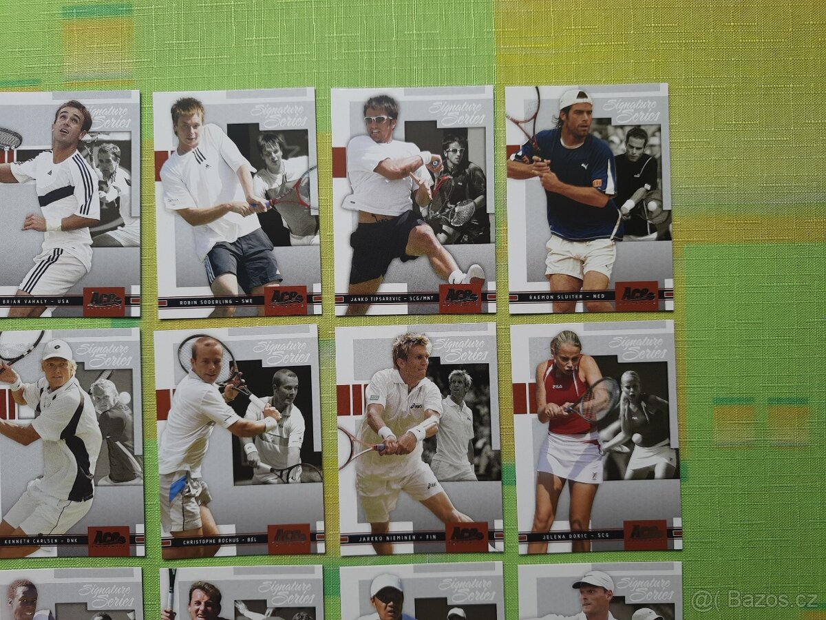 karty TENIS 2005 ACE kompletní sbírka 100 kusů TOPSTAV - 16