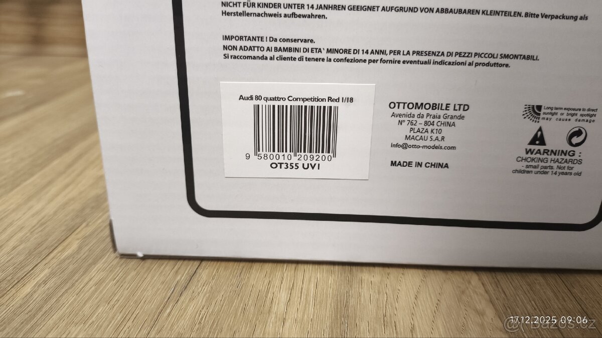 Model Audi 80 Quattro Competition 1:18 Otto Mobile - 16