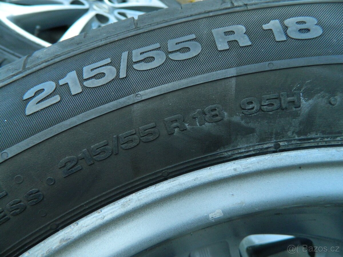 alu kola Nissan qashqai+letní pneu r18 - 16