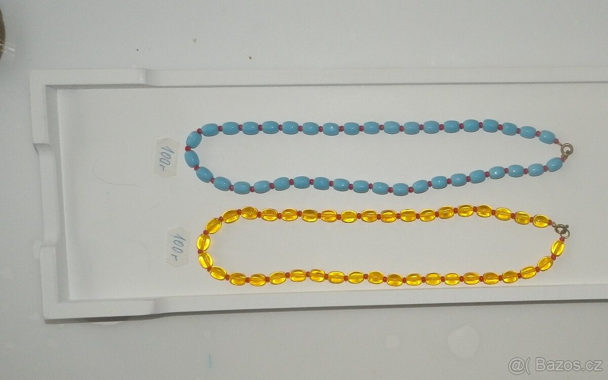 vintage bižuterie - korálky,náramky,náhrdelníky..... - 16