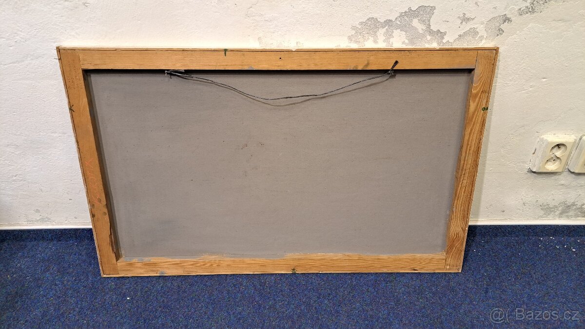 Velký obraz - Milan Klimeš 1972 - olej plátno 6789 - 16