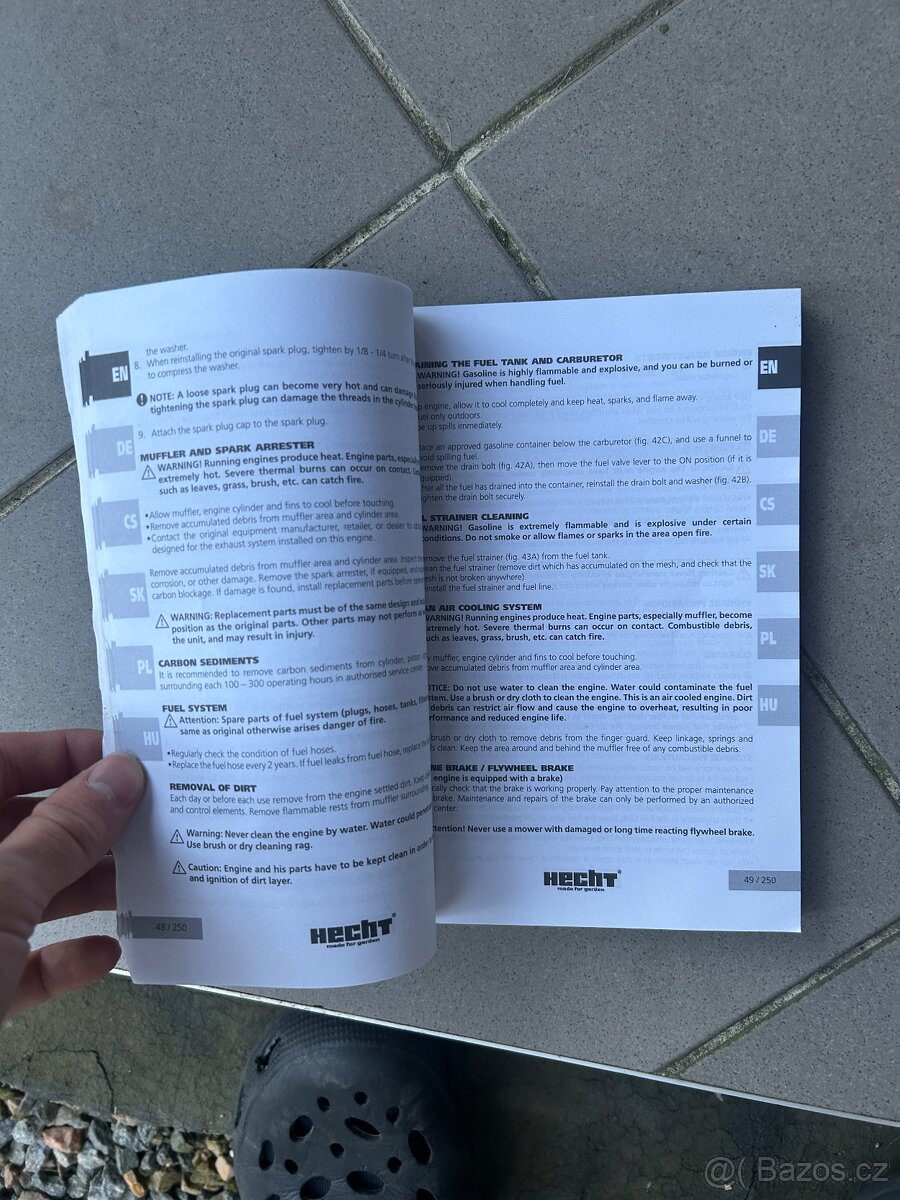 Motorová sekačka s elektrickým startérem - 16