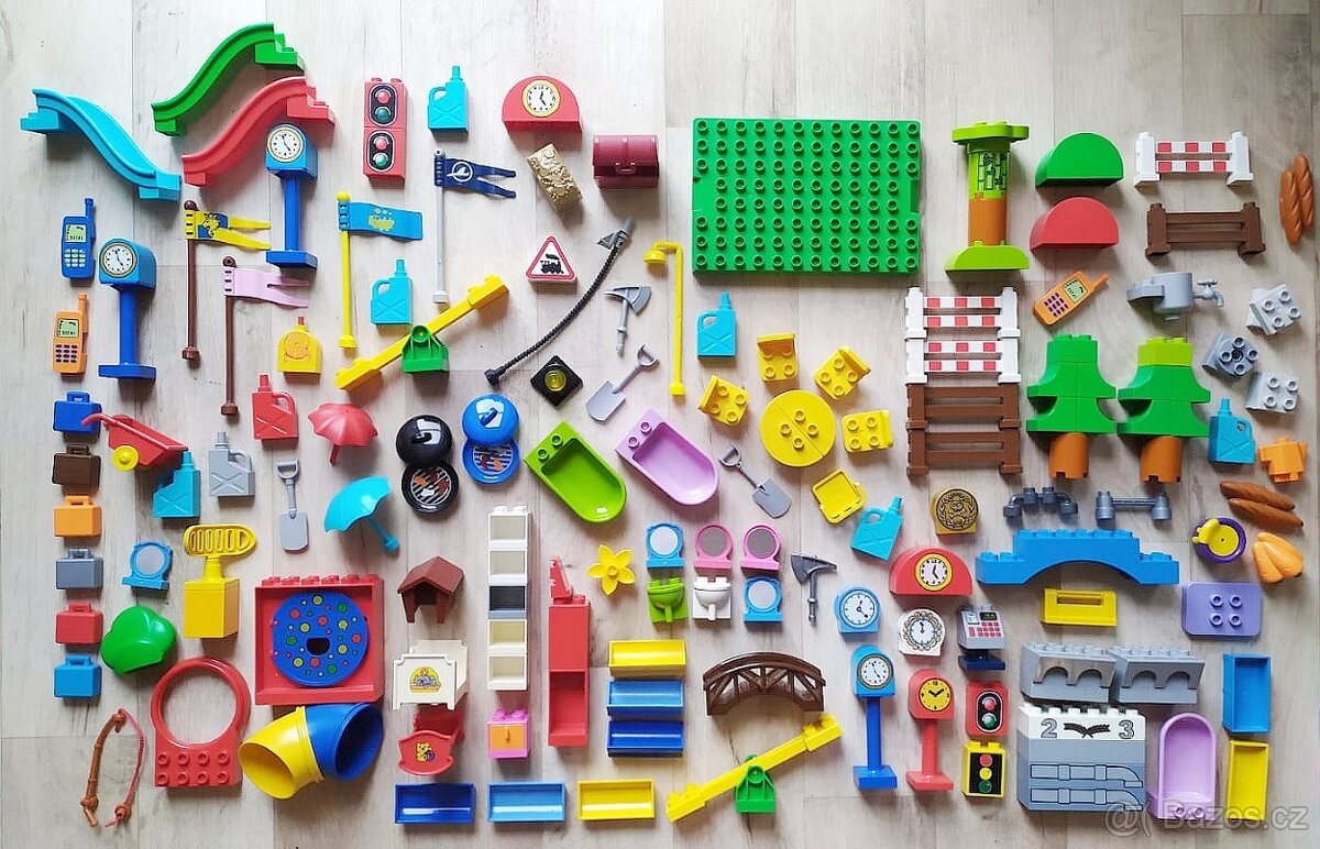 DUPLO auta,náklaďáky,hasiči,policie, figurky,zvířata,doplňky - 16