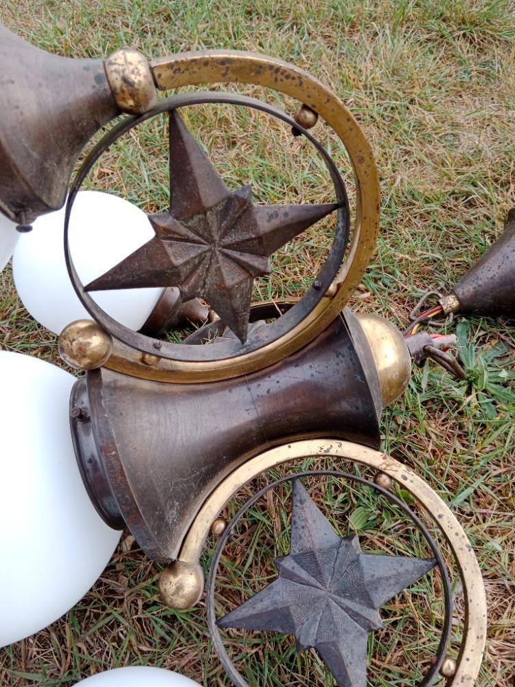 Starozitny mosazny lustr - 16