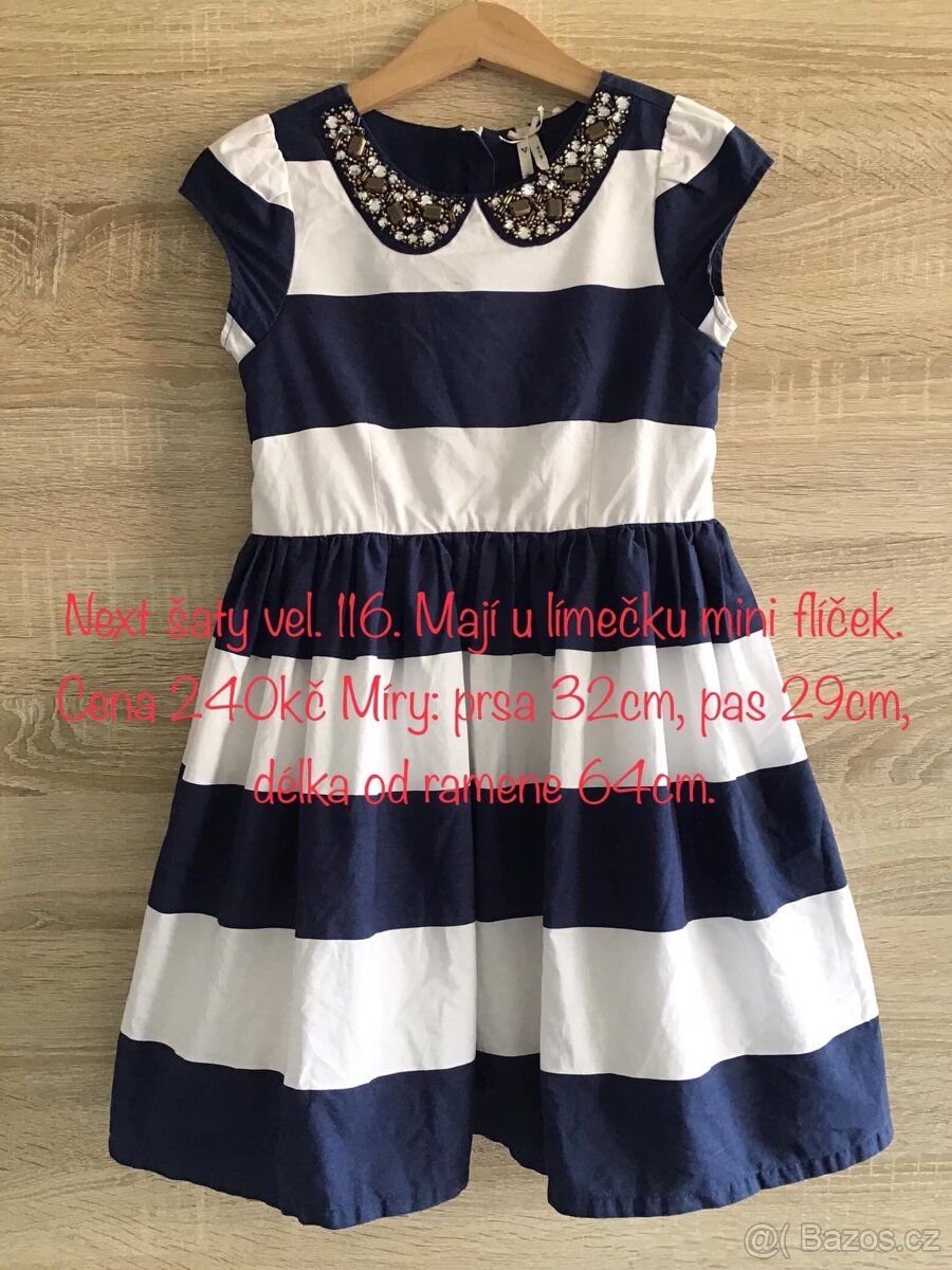 Dívčí šaty a sukně vel. 116 - 16