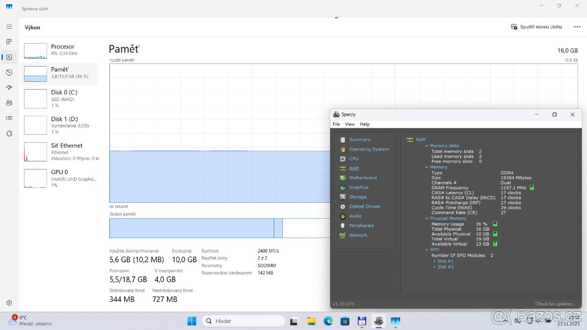 Dell 5590/15,6“/I5 8350U/SSD NVMe 256GB/RAM16GB/NOVÁ BAT. - 16