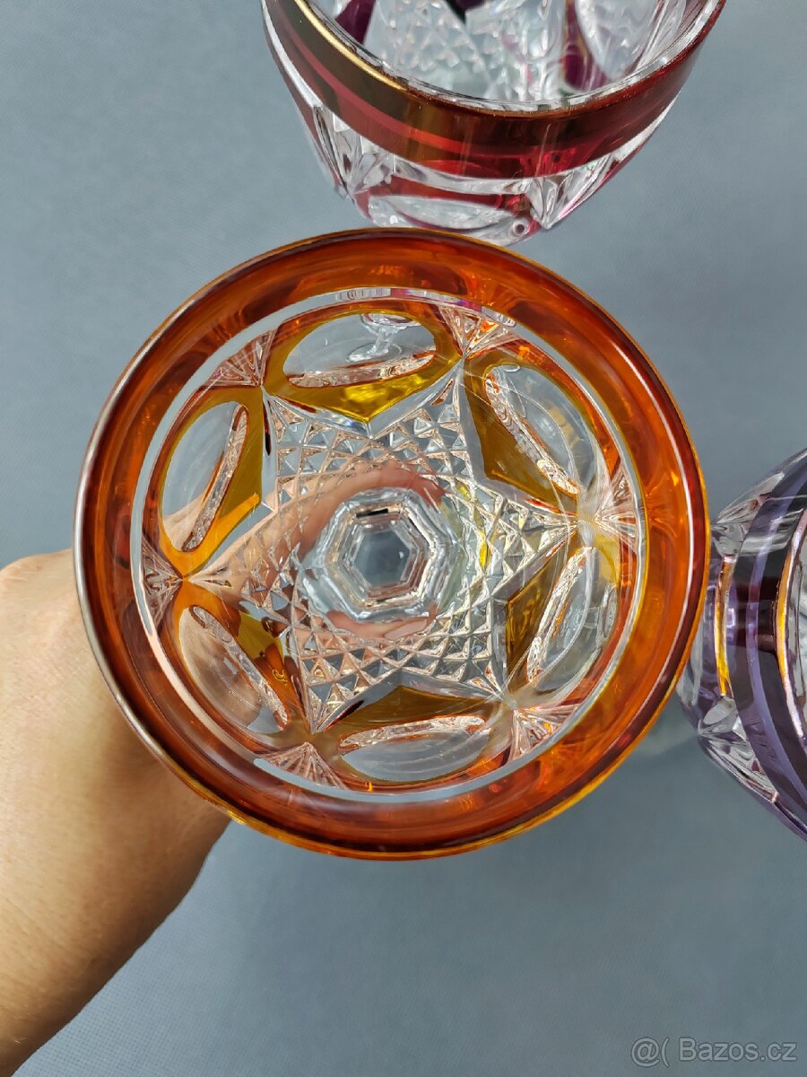 Luxusní sada křišťálových broušených sklenic od Hofbauer - 16