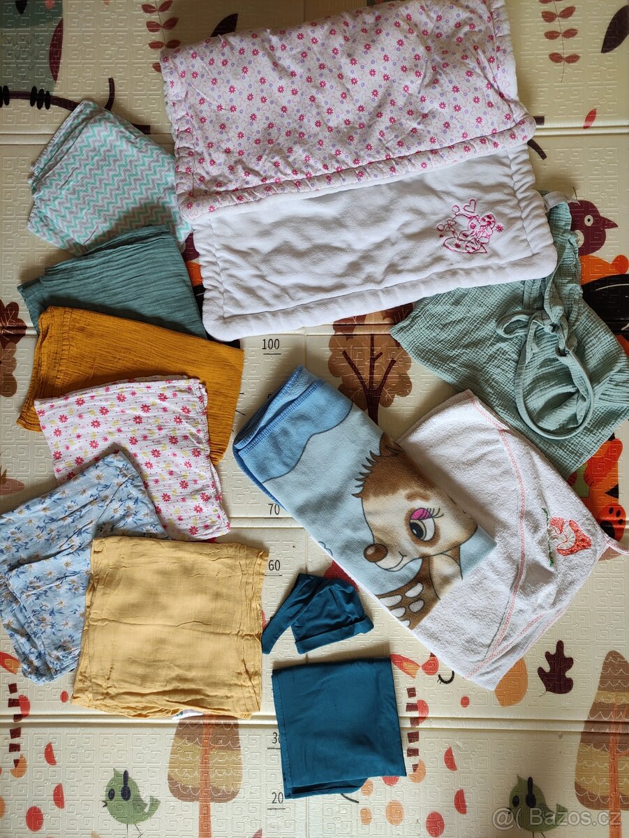 Látkové pleny, deky, přikrývky - 16