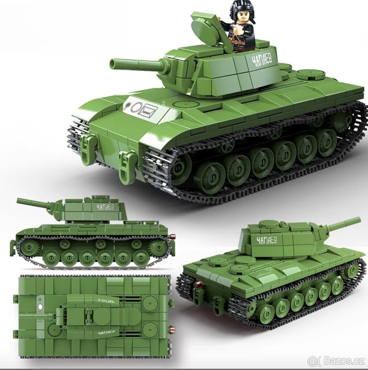 Stavebnice tankov + postavičky - typ lego - nové - 16