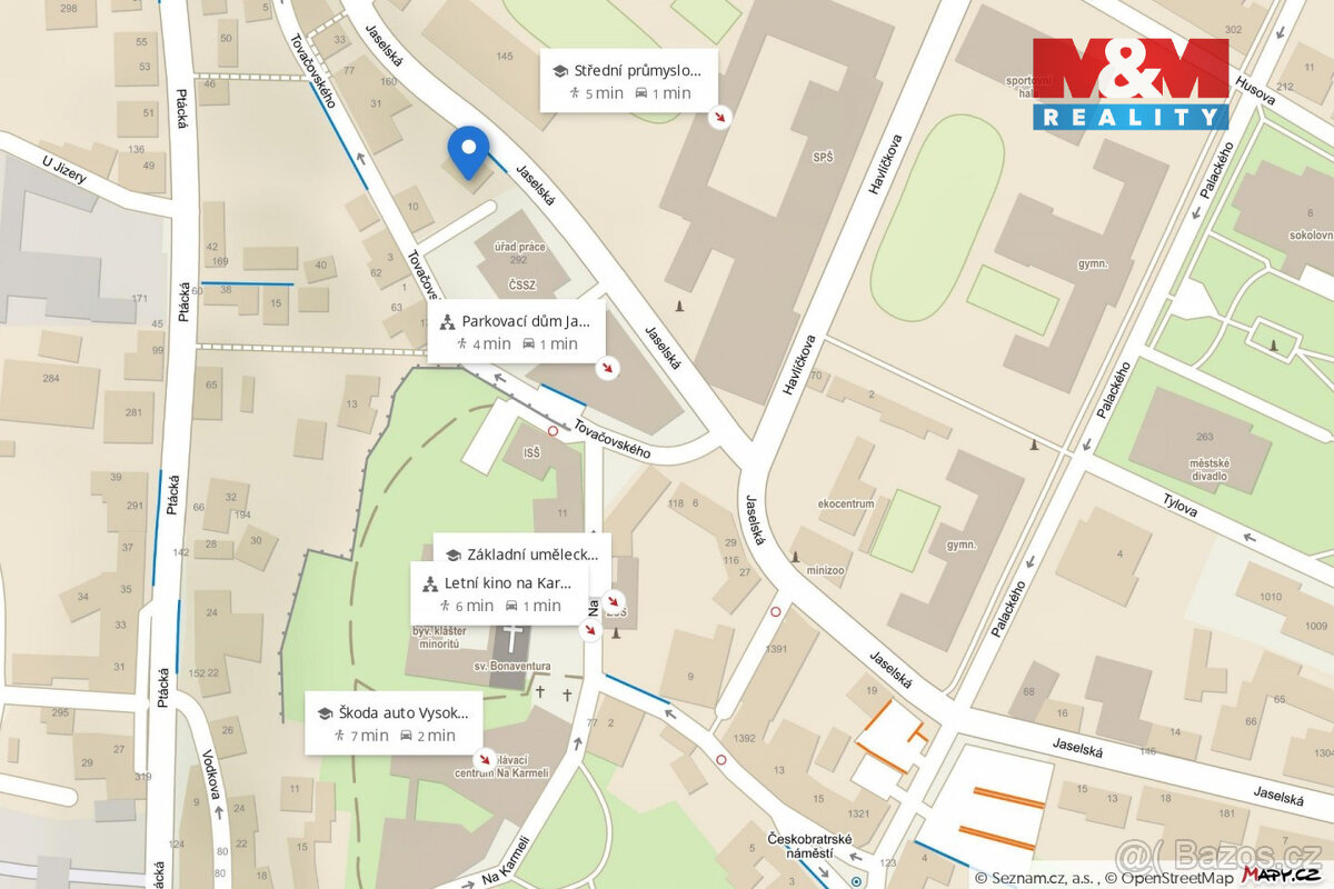 Pronájem bytu 2+kk, 42 m², Mladá Boleslav, ul. Jaselská - 16