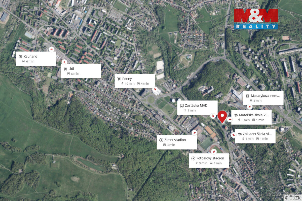 Prodej bytu 3+1, 72 m², Ústí nad Labem, ul. Vinařská - 16