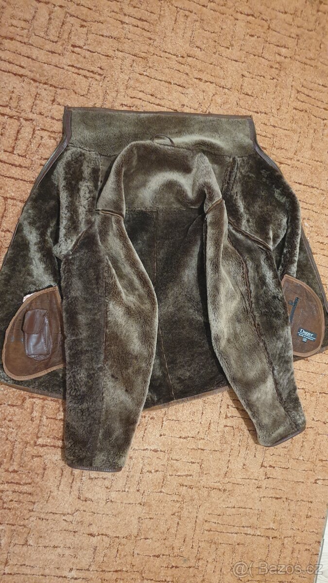 pánský kožený kabát z ovčí kůže L - 16