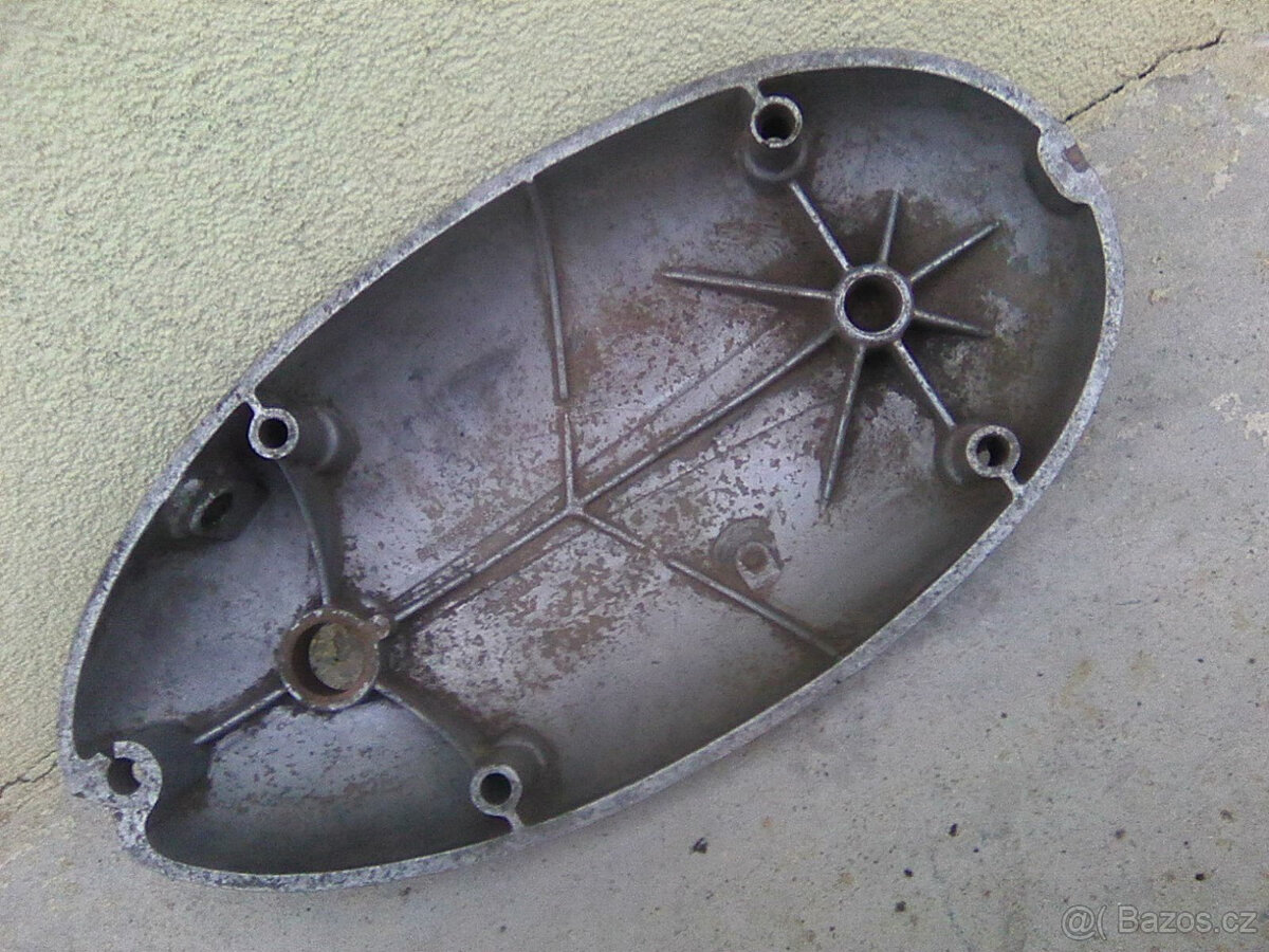 Jawa 250/350 Panelka - kryty řetězu,motoru,výfuky s koleny.. - 16