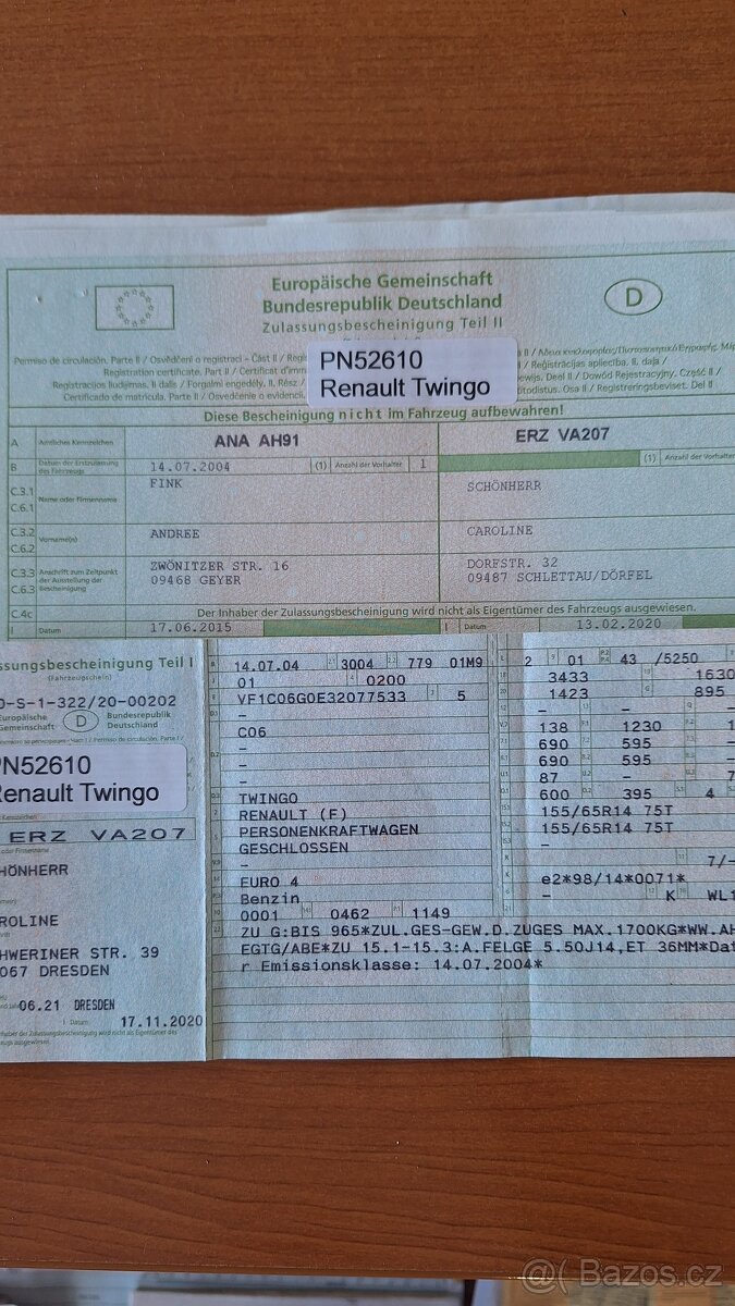 Renault Twingo 1.2i. r. 2004. 138.900 km-servis. - 16