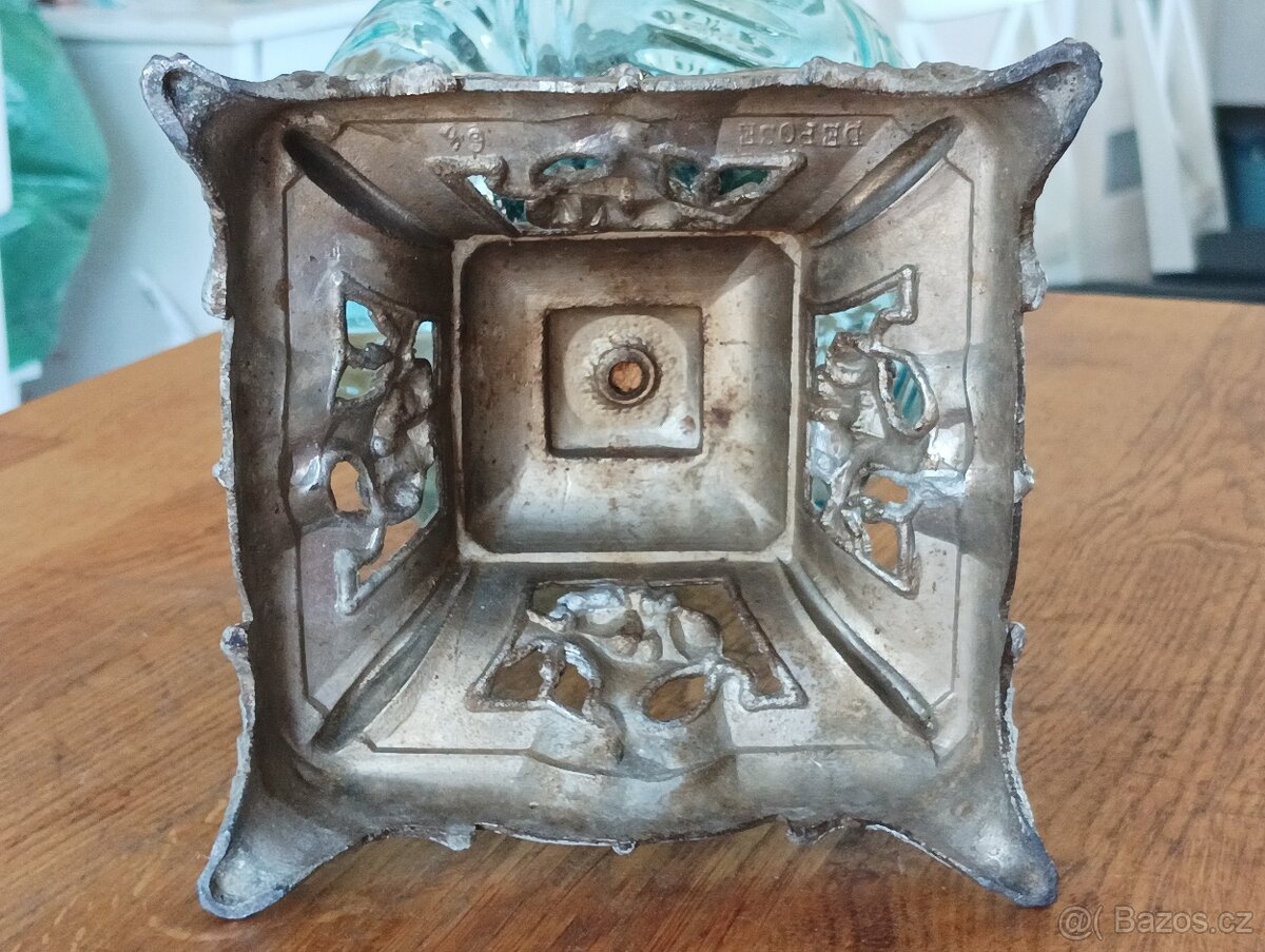 SECESE/ART NOUVEAU STAROŽITNÁ PETROLEJKA HASAG, FRANCIE 1900 - 16