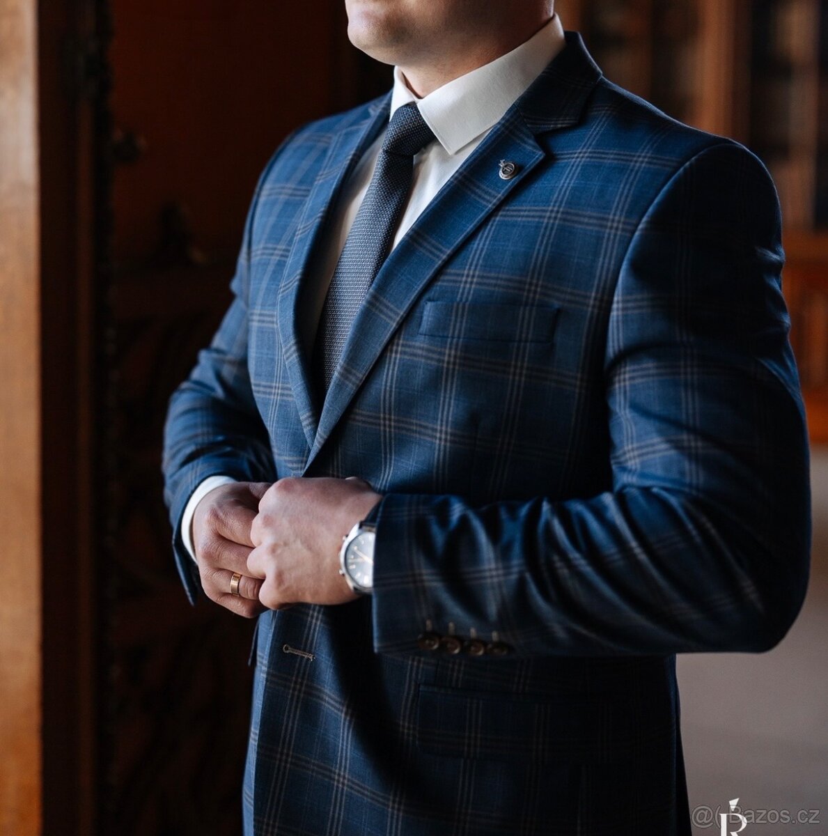 Prodám pánský oblek značky FERATT - 16