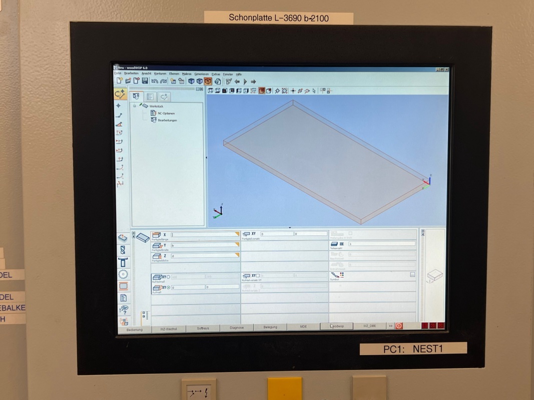 Nestingové CNC obráběcí centrum WEEKE BHP 210 - 16