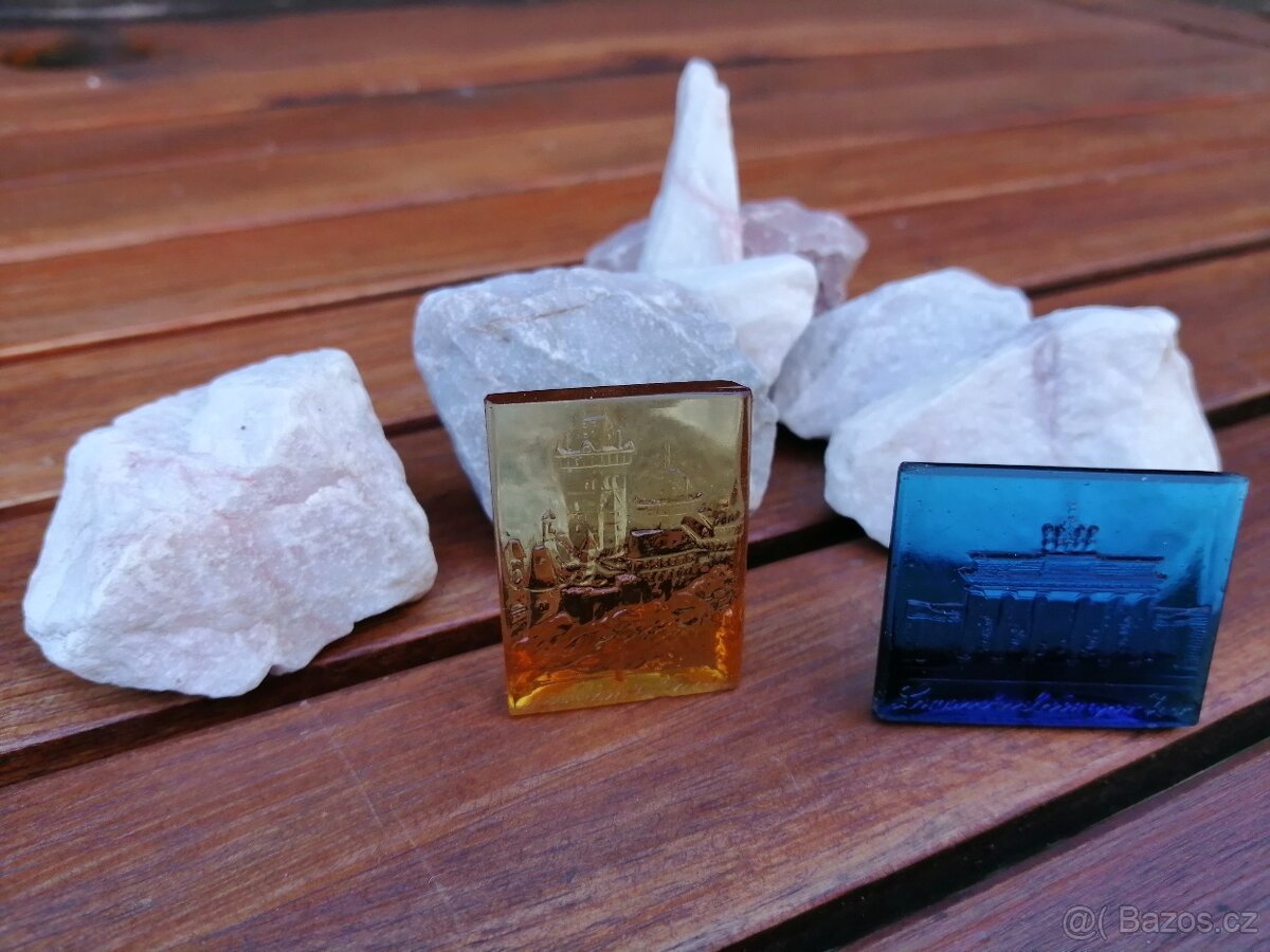 Starožitné skleněné miniaturky - 16