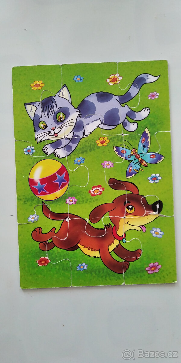 Puzzle velké, dřevěné, skládačka, hodiny, dětský doktor - 16