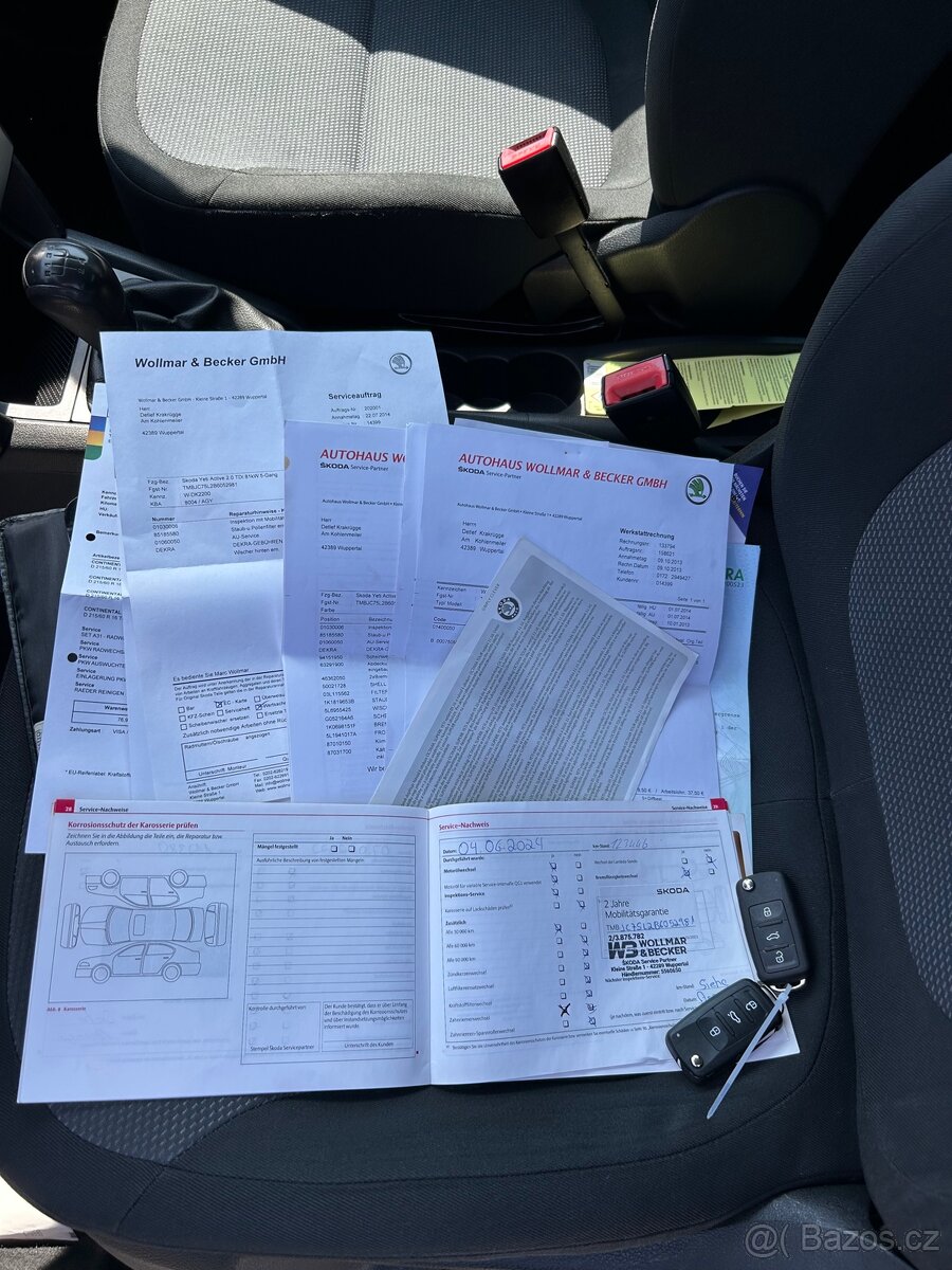 ŠKODA YETI 2.0 TDI SERVISNí KNIHA jen ŠKODA 126.170 km - 16