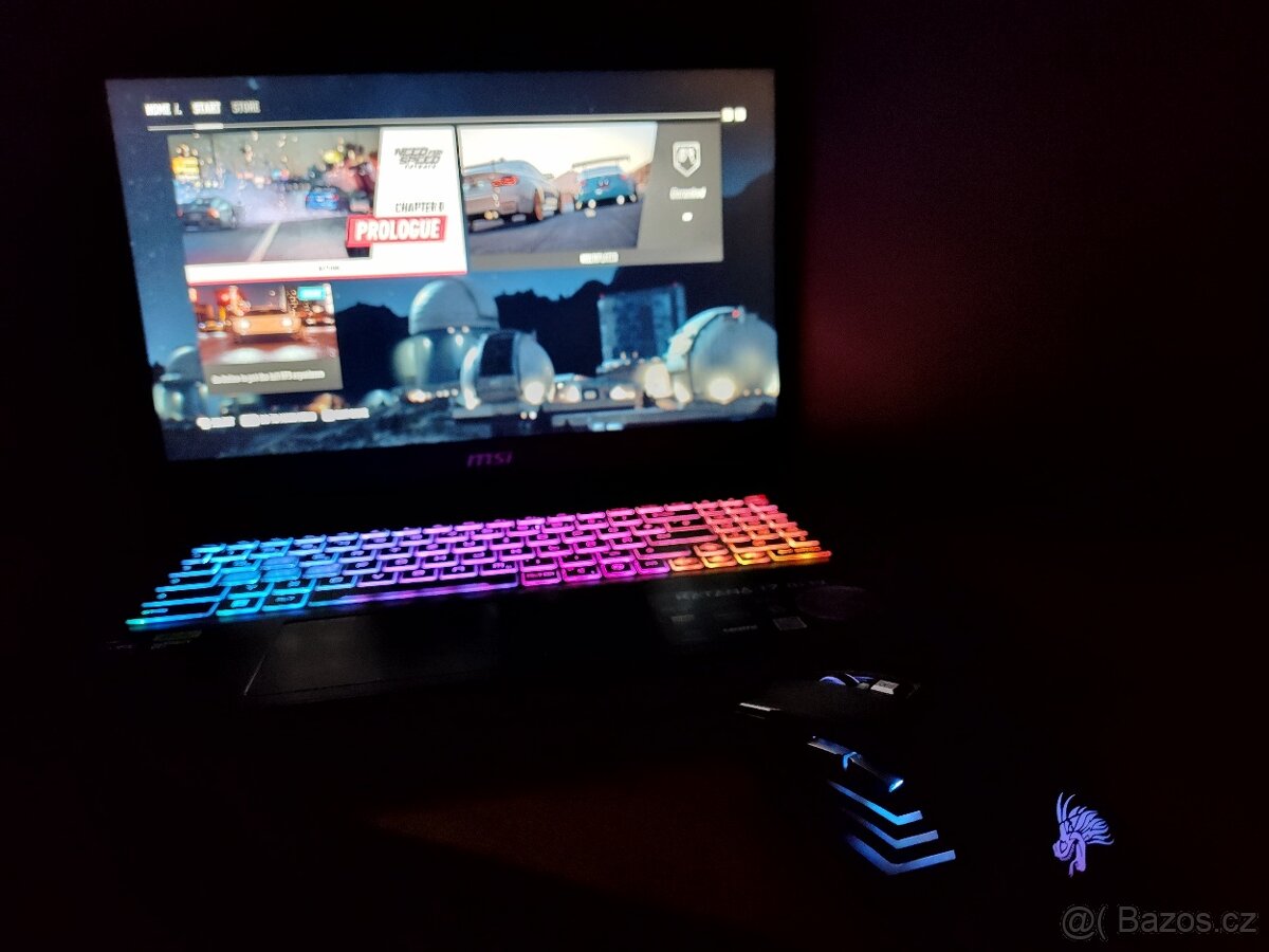 Nepoužitá 17" Katana,RTX-8gb-4.gen Mux,i7-13th,DDR5, M.2 1T - 16