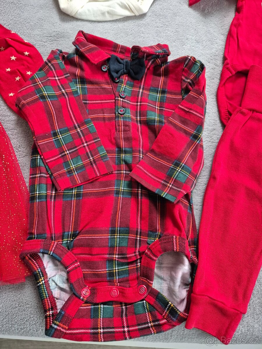 Vánoční oblečky, body, kalhoty, šaty - 16