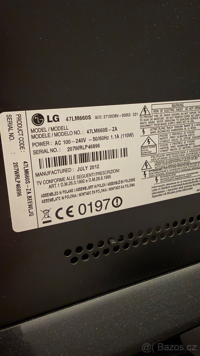 Predam 3D TV LG full HD - 16