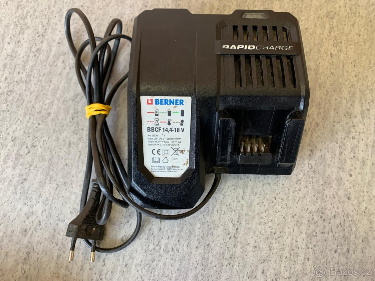 Aku Berner BACHDD-2 BL 18V +bat. 5.0 Ah+ nabíječka - 16