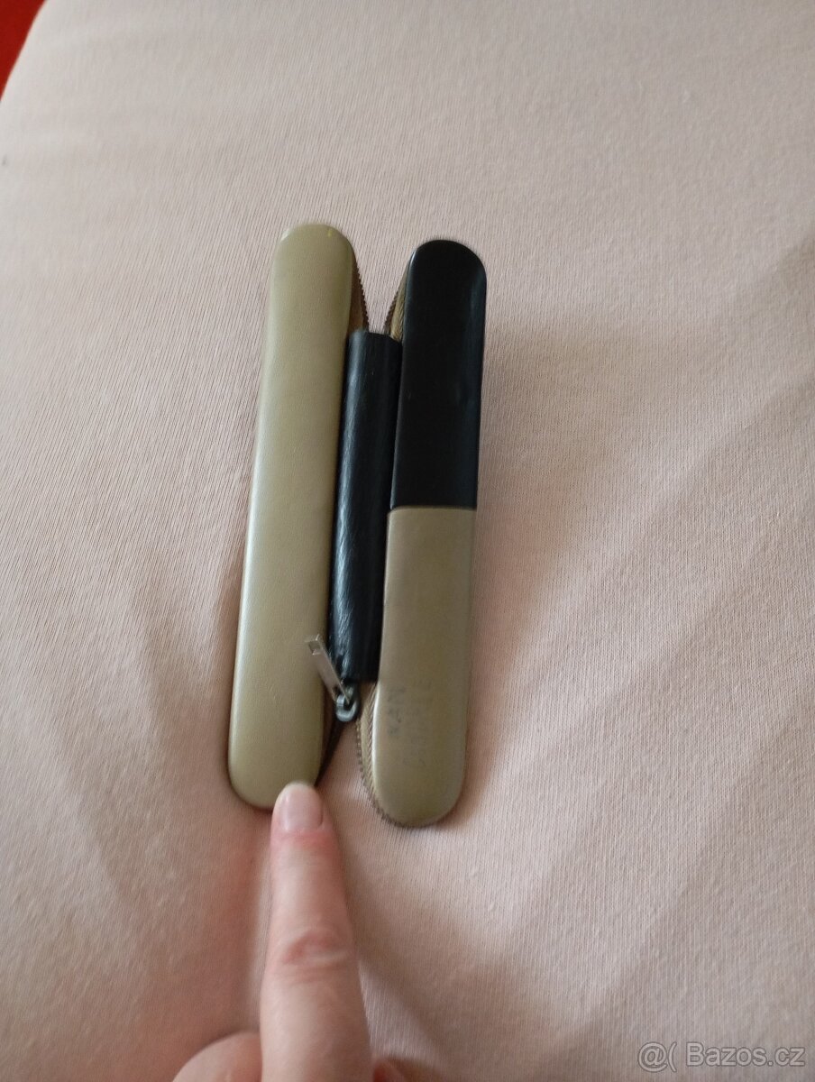 penál Herbita vybavený,vintage pouzdro - 16