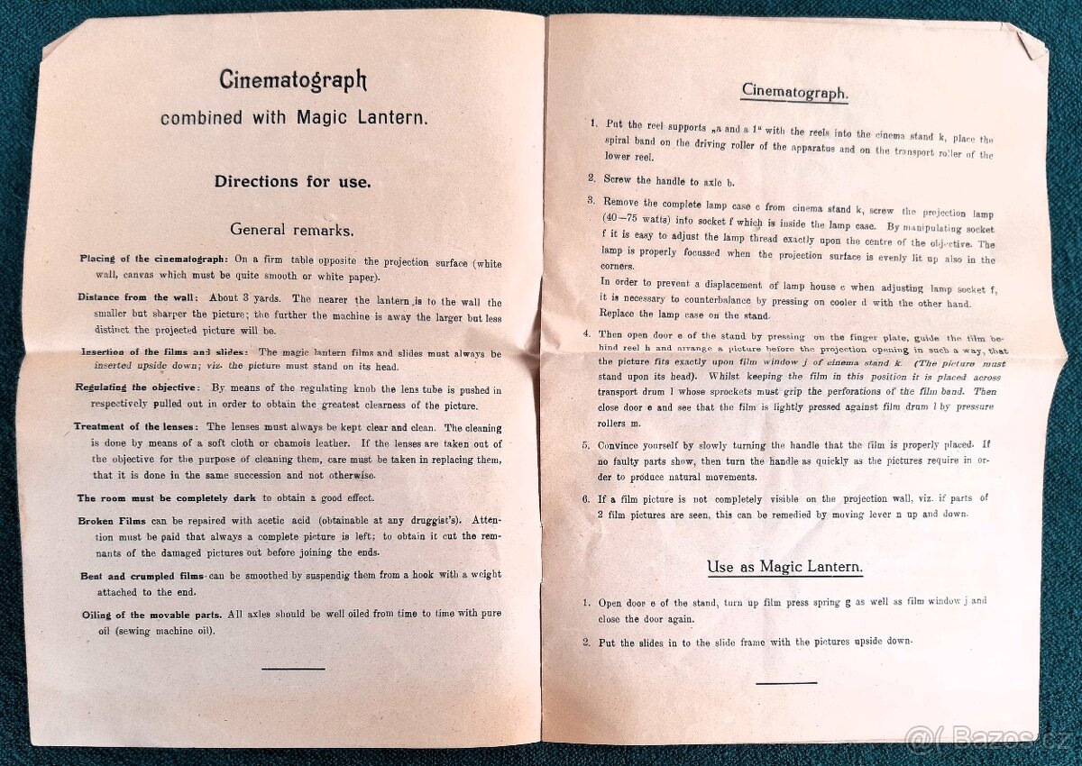 Promítačka na ruční pohon - 16