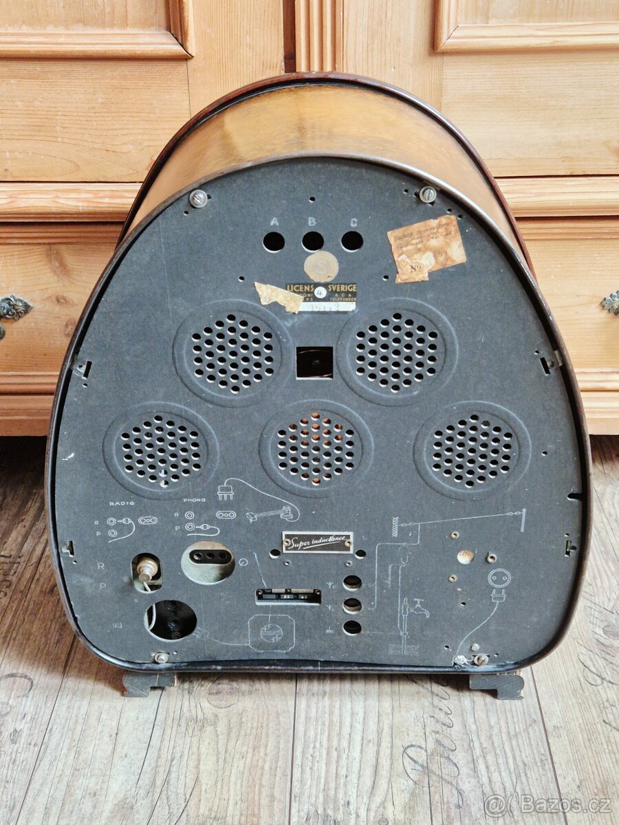 Staré rádio Philips 834A, 1933 - 16