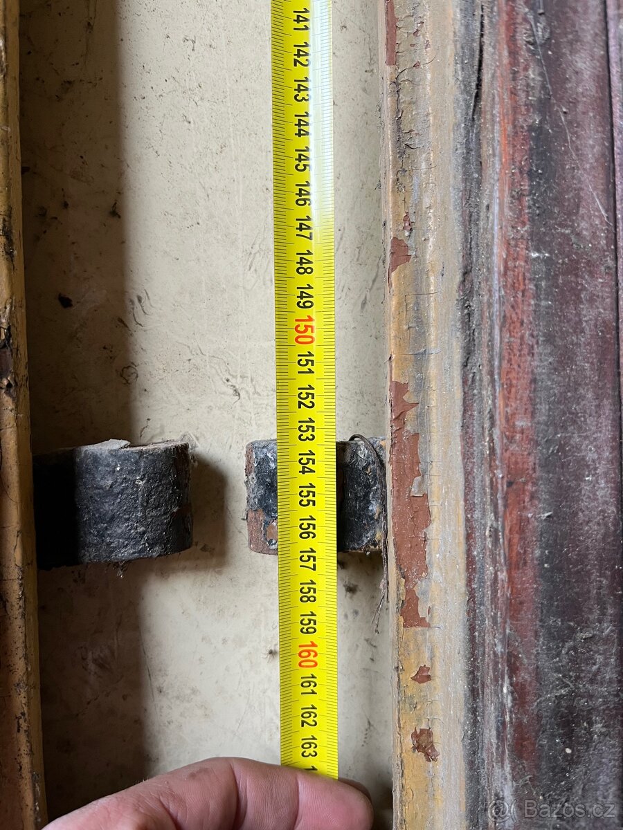 Dvoukřídlé retro dveře s kováním - 16